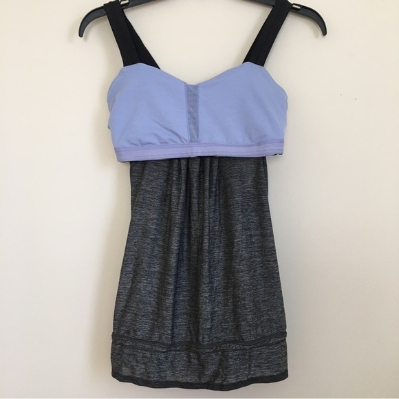 Lululemon back on track built in bra drawcord bottom hem tank top - Picture 15 of 16